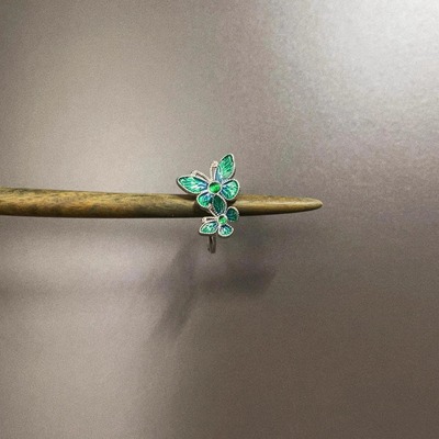 Vintage古着 Emerald butterfly戒指