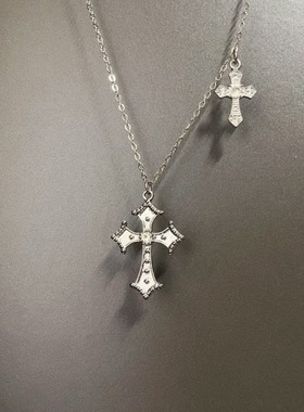 Vintage古着 Medieval Twin Cross项链