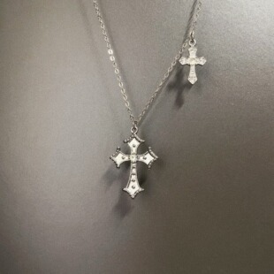Vintage古着 Medieval Twin Cross项链
