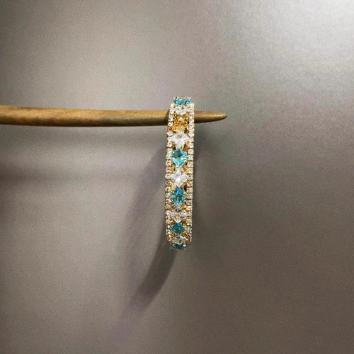 Vintage古着 Diamond-shaped zircon手镯