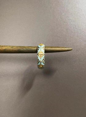 Vintage古着 Bohemian gold zircon戒指