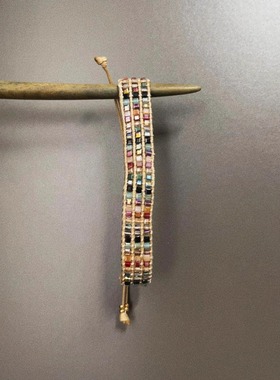 Vintage古着Bohemian crystal knitting手绳