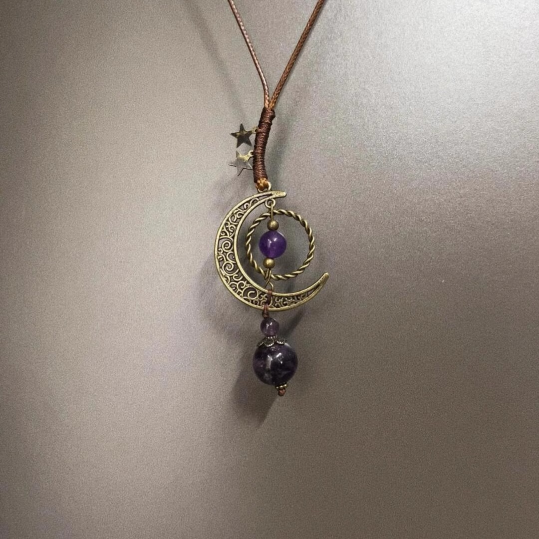 Vintage古着 Bend Moon Pearl项链