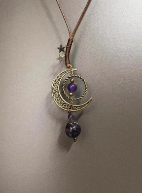 Vintage古着 Bend Moon Pearl项链