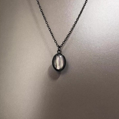 Vintage古着 Black elongated stone项链