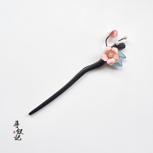 原创【芳华】手工掐丝绒花蚕丝绒花发饰古典国百搭旗袍汉服头饰品