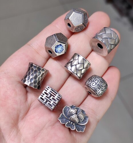 S925纯银重工手链项链配件diy手作串珠材料配饰100元包邮520 2