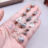 732 泰国清迈手工银手链项链吊坠滴流手作串珠材料100元 包邮