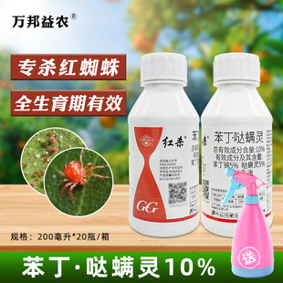 国光正品红杀柑橘树农药杀虫剂大全杀红蜘蛛专用苯丁哒螨灵杀螨剂