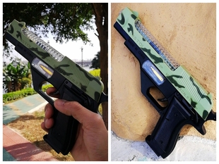 创利达G18玩具枪卡宾套振动八音冲锋抢灯光声音同款电动儿童玩具