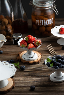 美食摄影白色铁艺做旧蛋糕托花托盘法式乡村首饰收纳盘园艺花器