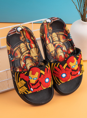 儿童托拖鞋夏防滑男童奥特曼卡通软底室内家用宝宝男孩浴室凉拖鞋