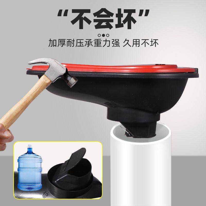 装修工人零时马桶工地施工临时座便器一次性简易蹲坑便盆小便斗池