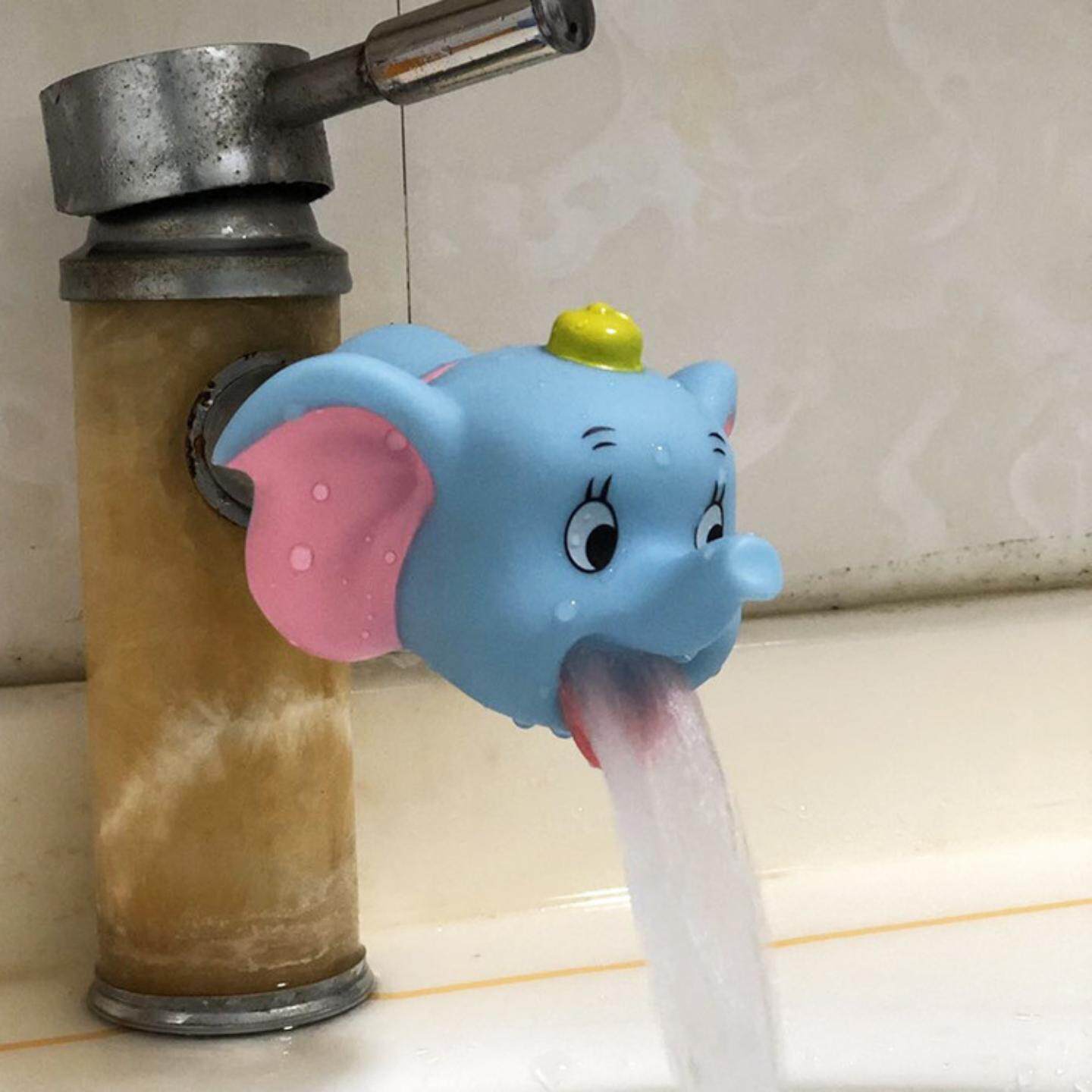 儿童防溅水水龙头延伸器卡通硅胶