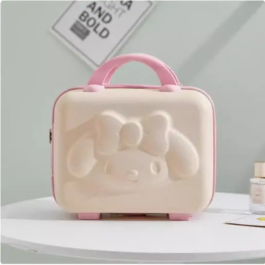 小熊手提箱卡通行李箱女便携登机箱伴手礼盒儿童收纳化妆箱子14寸