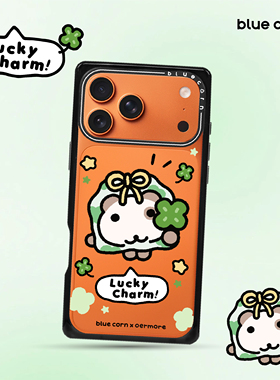 【bluecorn】蓝色苞米联名朱小仓第二弹幸运小物适用于iPhone 17/16/15PRO/MAX magsafe镜面磁吸防摔手机壳套