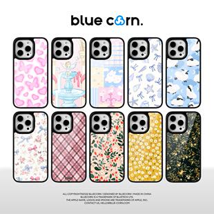15pro bluecorn蓝色苞米原创满印磨砂款 MAX PRO 全包保护套 合集magsafe磁吸防摔手机壳适用于苹果iPhone16