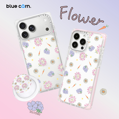 【bluecorn】蓝色苞米原创花喵世界适用于iPhone 17/16/15PRO/MAX magsafe卡通镜面磁吸防摔手机壳全包保护套