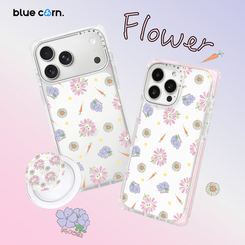 【bluecorn】蓝色苞米原创花喵世界适用于iPhone18/ 17/16/15PRO/MAX magsafe卡通磁吸防摔手机壳全包保护套