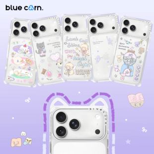 【bluecorn】蓝色苞米香芋布丁合集适用于iPhone18/17/PRO/MAX magsafe磁吸方形直角边猫耳防摔手机壳保护套