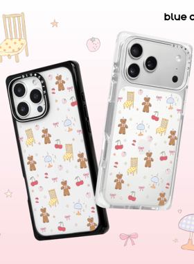 【bluecorn】蓝色苞米原创小熊物语适用于iPhone 17/16/15PRO/MAX magsafe镜面磁吸防摔手机壳全包卡通保护套