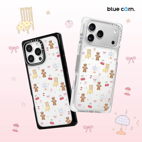 【bluecorn】蓝色苞米原创小熊物语适用于iPhone 17/16/15PRO/MAX magsafe镜面磁吸防摔手机壳全包卡通保护套
