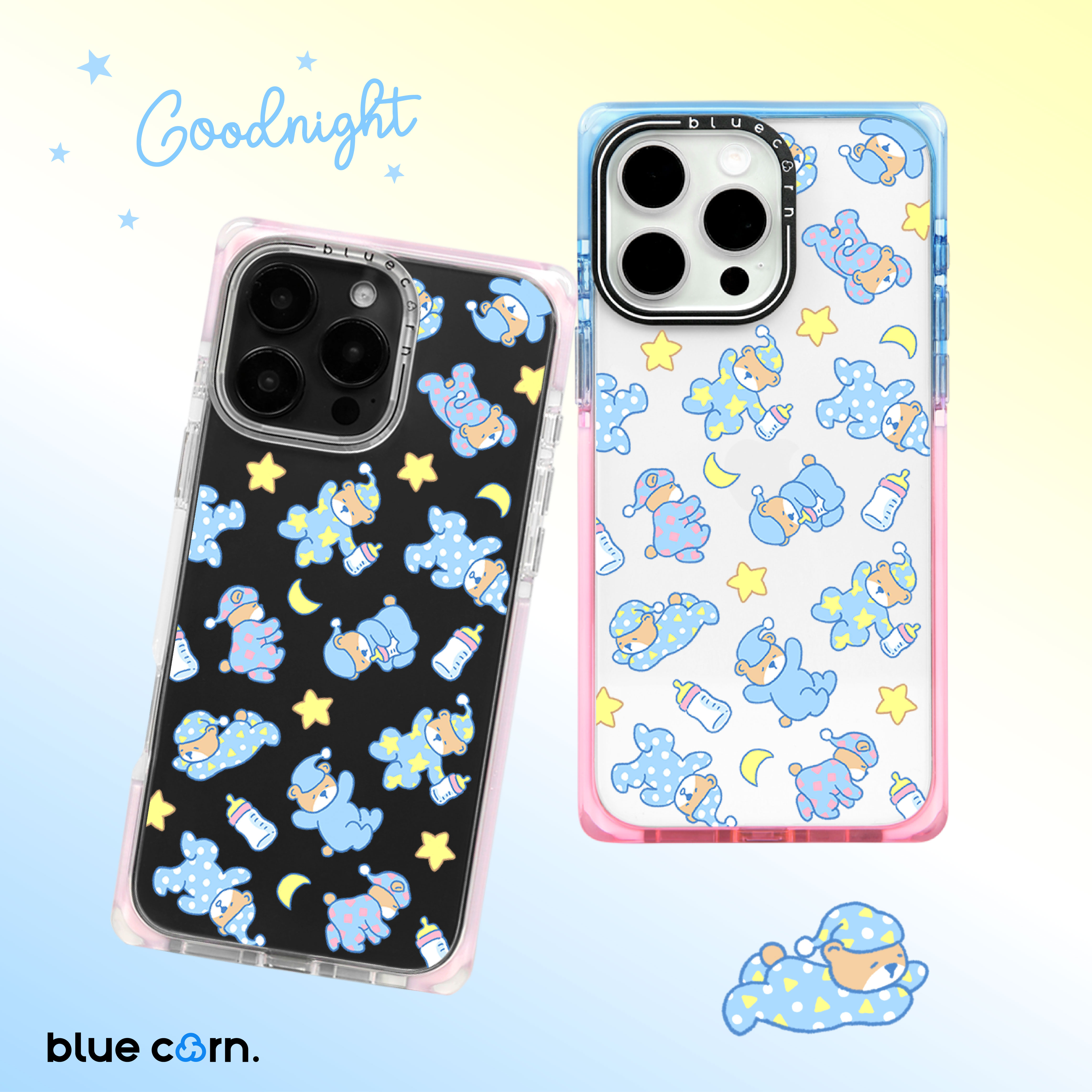 【bluecorn】蓝色苞米原创贪睡熊适用于iPhone 17/16/15PRO/MAX magsafe 镜面磁吸卡通童趣防摔手机壳保护套