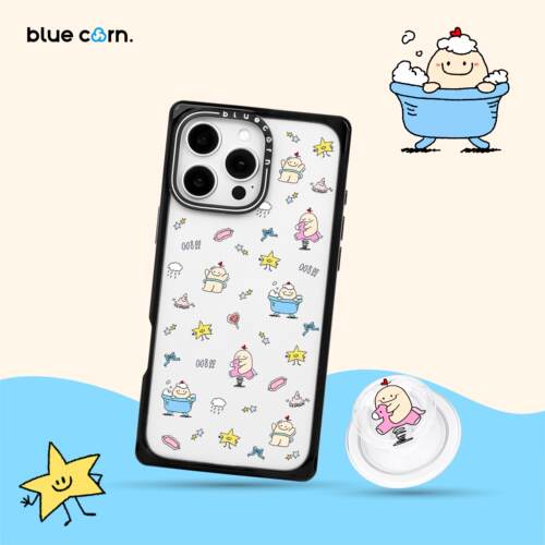 【bluecorn】蓝色苞米原创皮蛋小鼻噶适用于iPhone 17/16/15/PRO MAX magsafe镜面磁吸防摔全包手机壳保护套