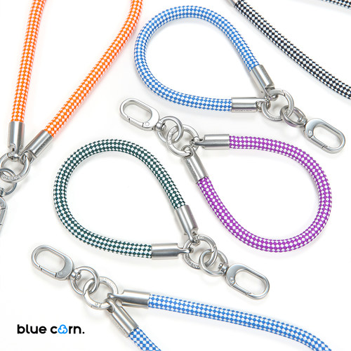 bluecorn 蓝色苞米通用百搭彩色波点7mm手机腕带短款迷你挂绳链