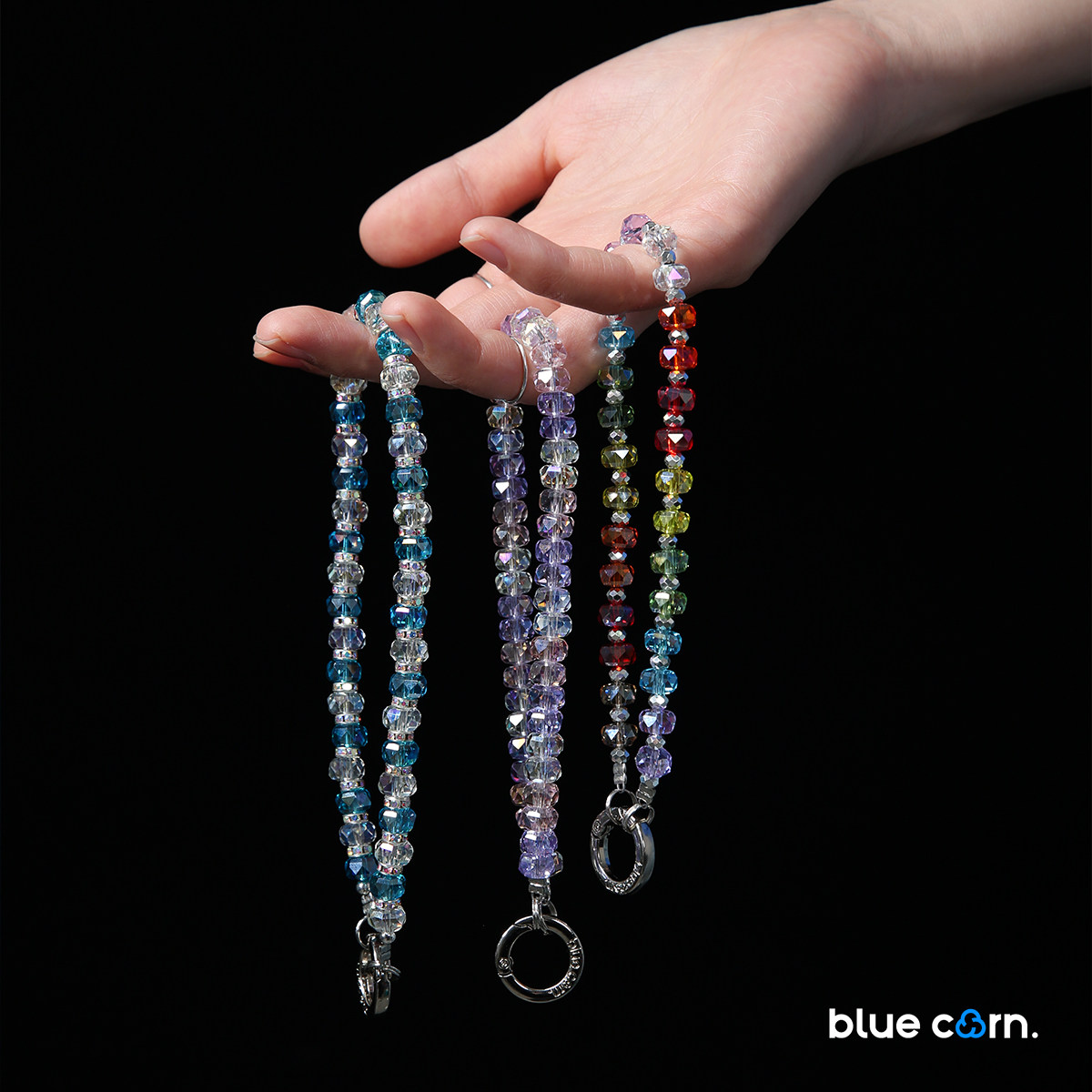【bluecorn】蓝色苞米原创晶钻3.0串珠腕带通用高端百搭手机链绳,3C数码配件,手机挂件/手机链,淘宝优惠券,粉丝福利购,淘宝优惠卷