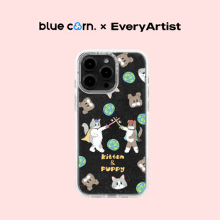 镜面磁吸防摔手机壳保护套 bluecorn magsafe MAX 蓝色苞米艺术家quevy猫狗大战适用于iPhone 14PRO