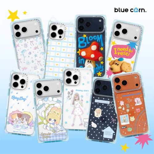 【bluecorn】蓝色苞米晶透蓝合集适用于iPhone 17/16/15PRO/MAX magsafe磁吸防摔手机壳全包保护套