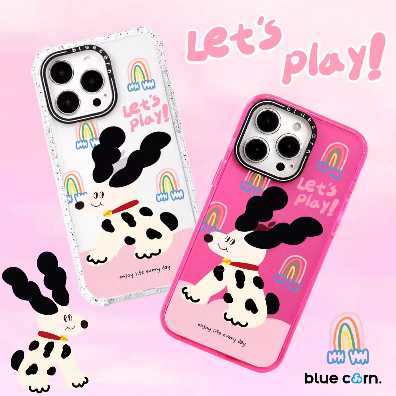 彩虹斑点狗适用于苹果