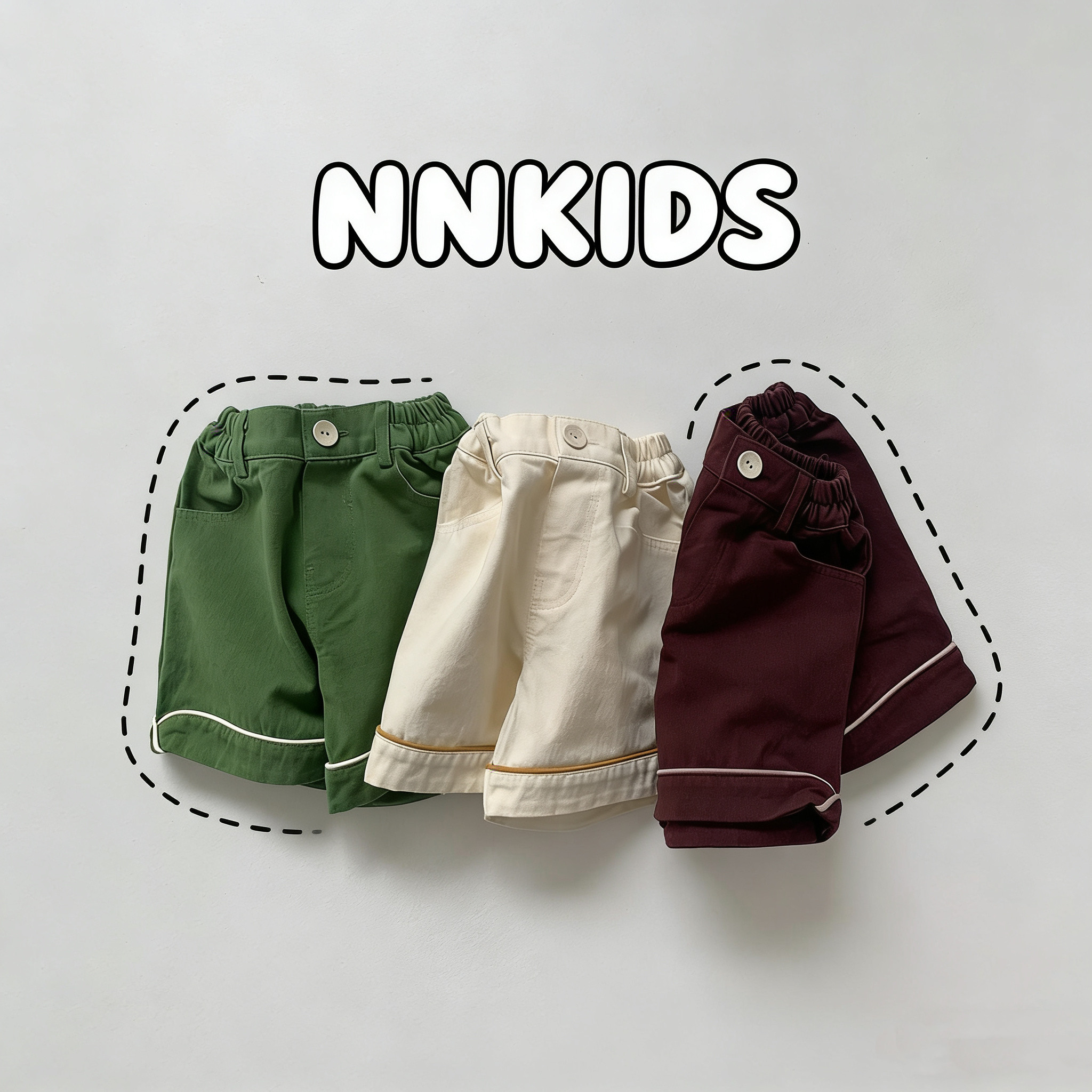 NNKIDS韩国进口GOU童装男女儿童韩系休闲春季百搭五分短裤,童装/婴儿装/亲子装,裤子,淘宝优惠券,粉丝福利购,淘宝优惠卷