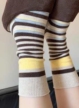 燕麦浅咖~入秋美拉德条纹wawa配勃肯慵懒感好绝！！好适合秋天哇~