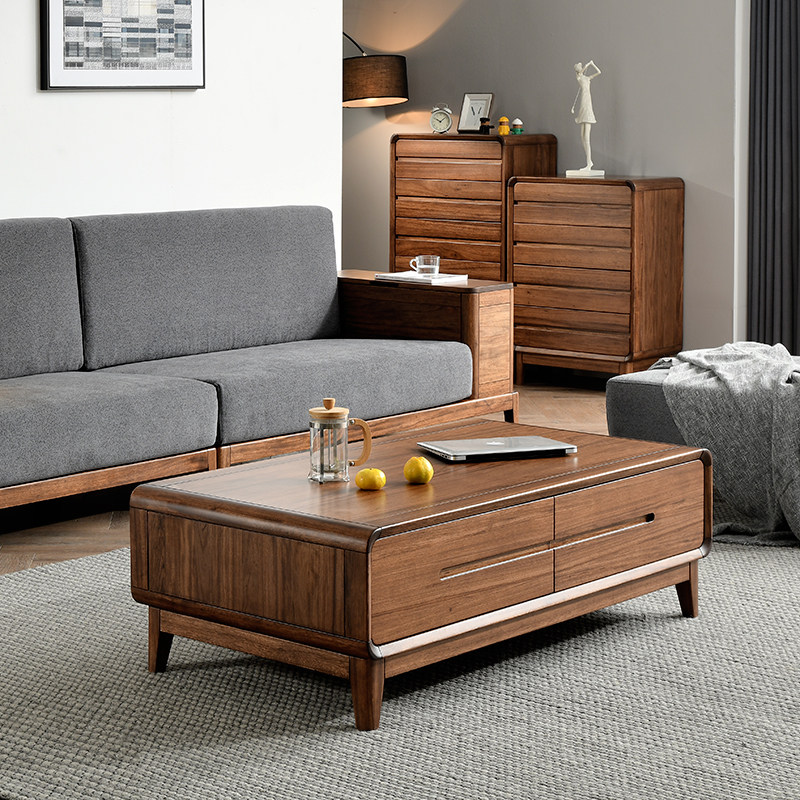 Ugyen wood All solid wood tea table drawer Northern Europe Small apartment Simplicity Chinese style TV cabinet combination a living room Log Tea Servicein the Residential furniture , Categories , Tea table  category - from Buy2taobao.com to provide professional Taobao agent buy service