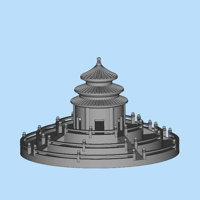 天坛模型三维图纸（STL格式）