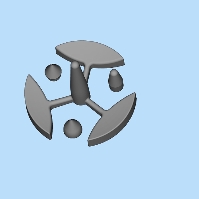 简单的陀螺玩具01201016三维图纸(stl格式)