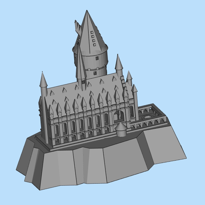 哈利波特霍格沃茨城堡灯模型01211124三维图纸(stl格式)