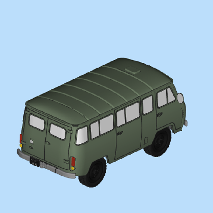 传奇越野车 uaz-45201210813三维图纸(stl格式)