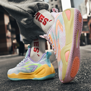 篮球球鞋夏季透气2025新款学生青少年运动鞋男跑步鞋网面休闲男款