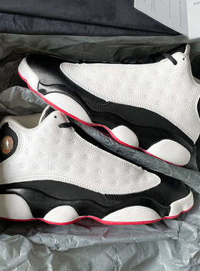 aj13熊猫男鞋冬季莆田純源正品篮球运动鞋官方旗舰店aj6高帮鞋女