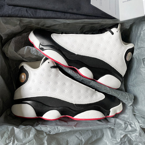 aj13黑白熊猫篮球男鞋莆田純源