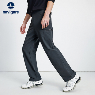 加厚加绒休闲裤 2025秋冬新品 男士 Navigare意大利小帆船潮流阔腿裤