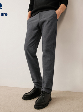 [仿牛仔]Navigare小帆船灰色休闲长裤男士春季新款弹力商务裤子