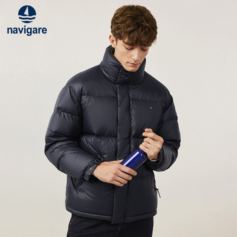 Navigare立领厚款通勤面包服