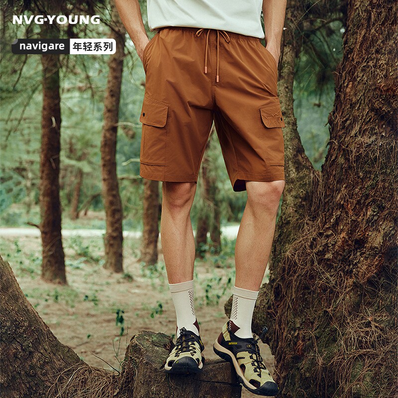 Navigare意大利小帆船直筒休闲五分裤男2026夏季轻薄工装