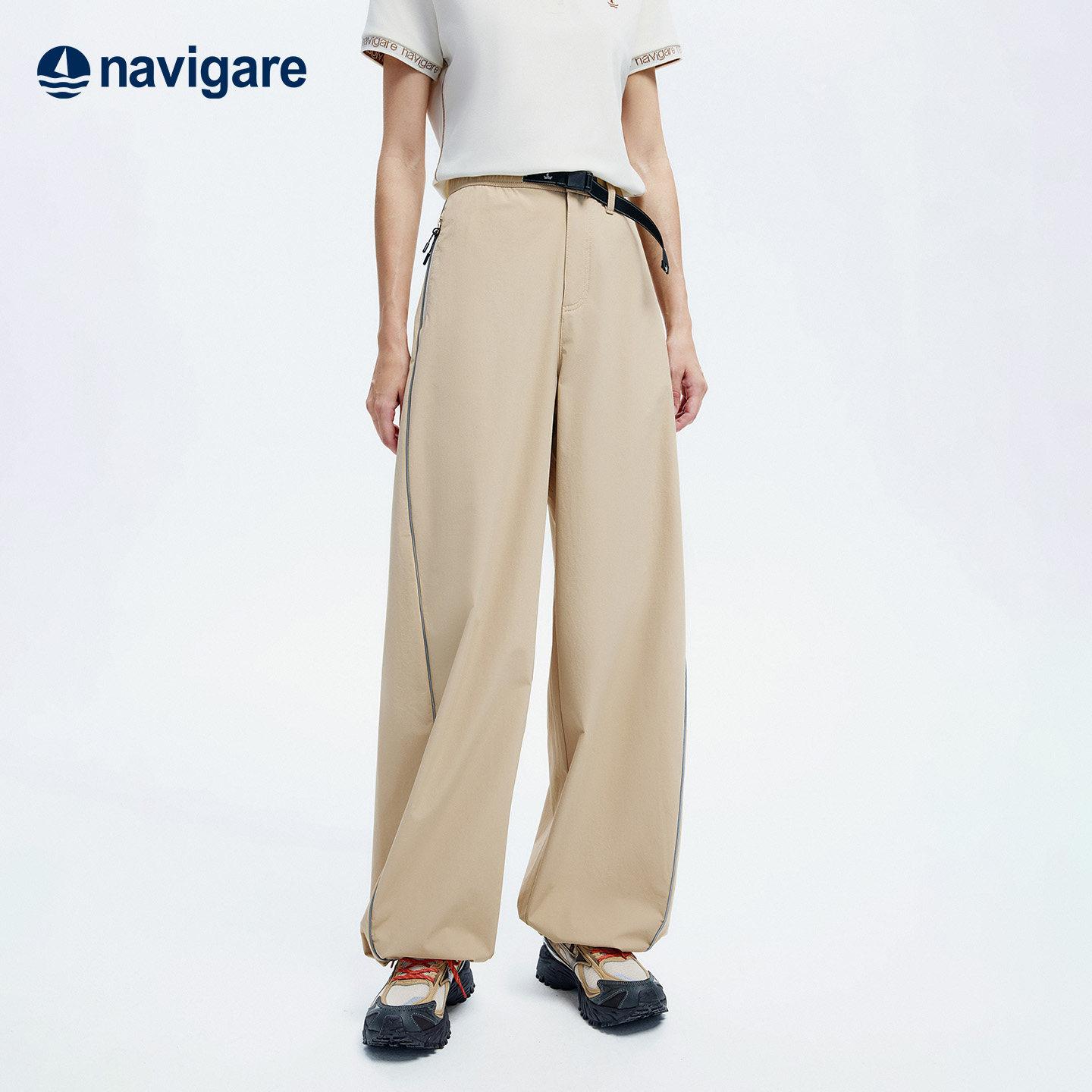 Navigare意大利小帆船户外耐磨休闲裤女士2026春夏新款轻薄香蕉裤 - navigare纳维凯尔旗舰店出品