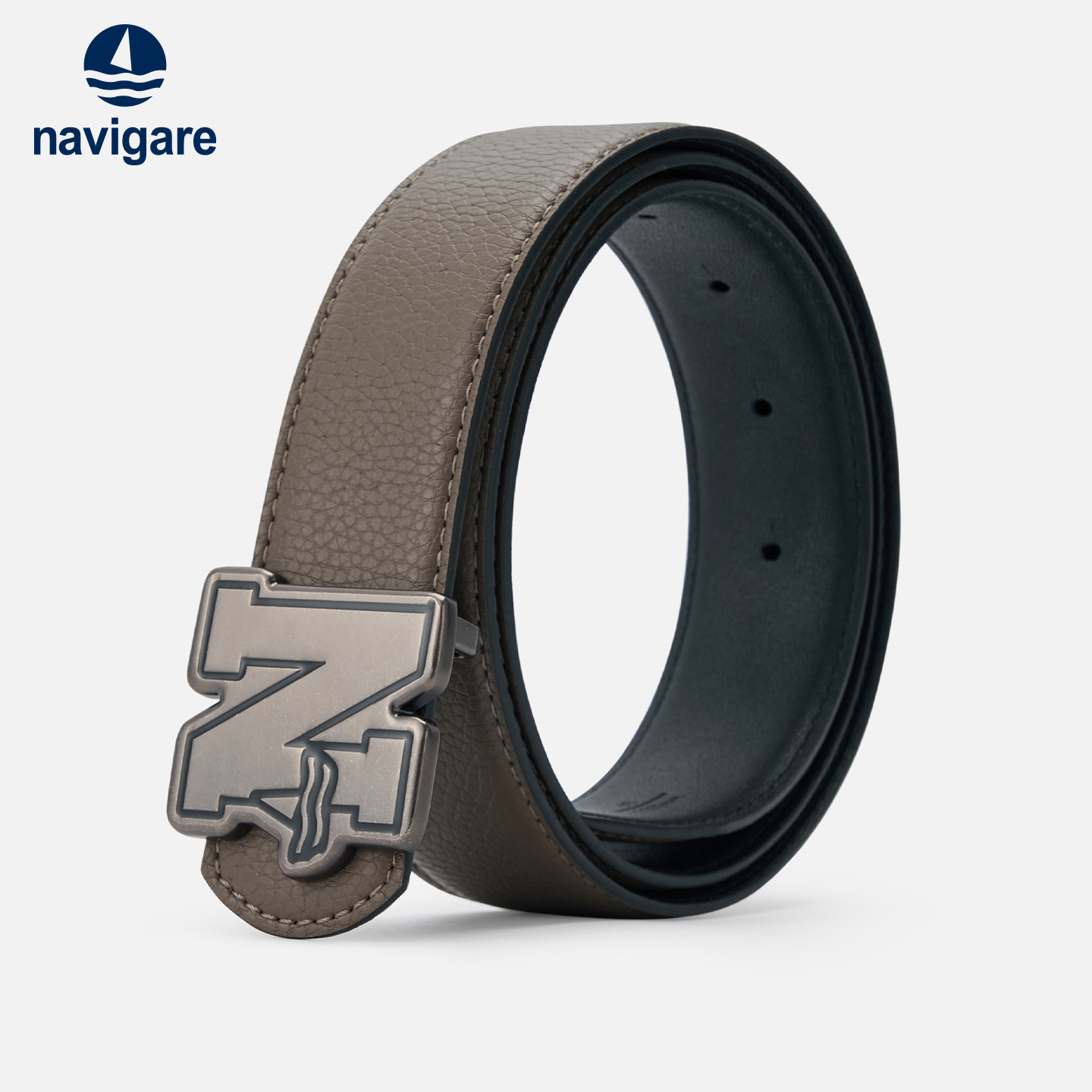 Navigare意大利小帆船时尚针扣皮带男士2026新款休闲裤腰