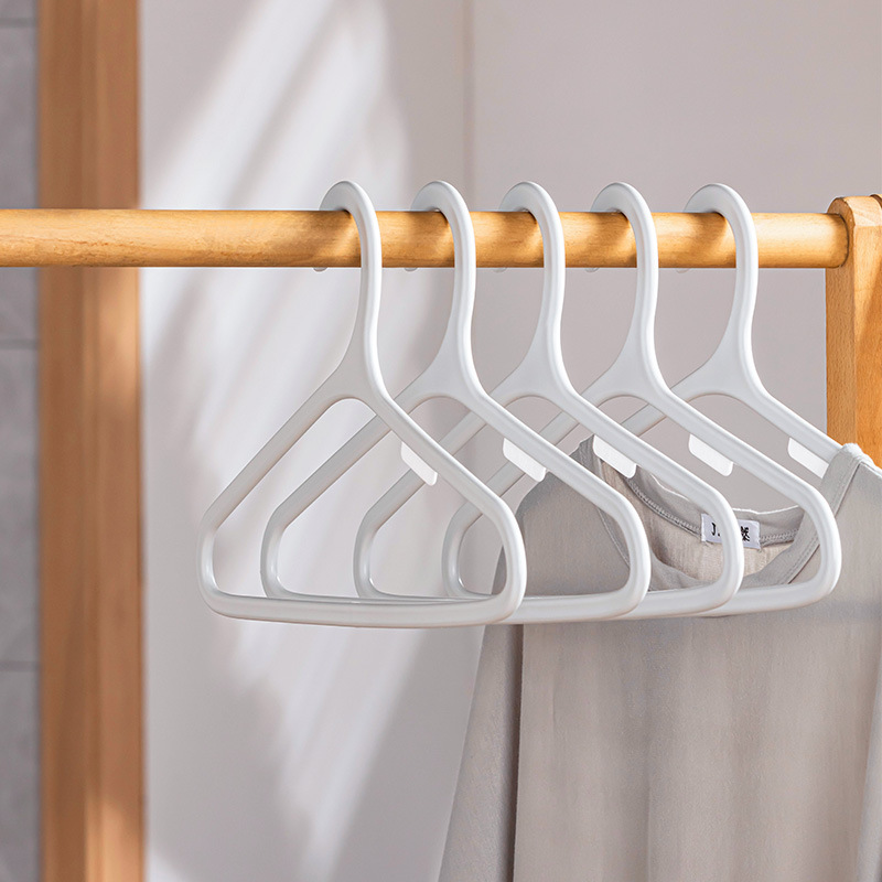 顺艺塑料衣架简约宽肩无痕加粗收